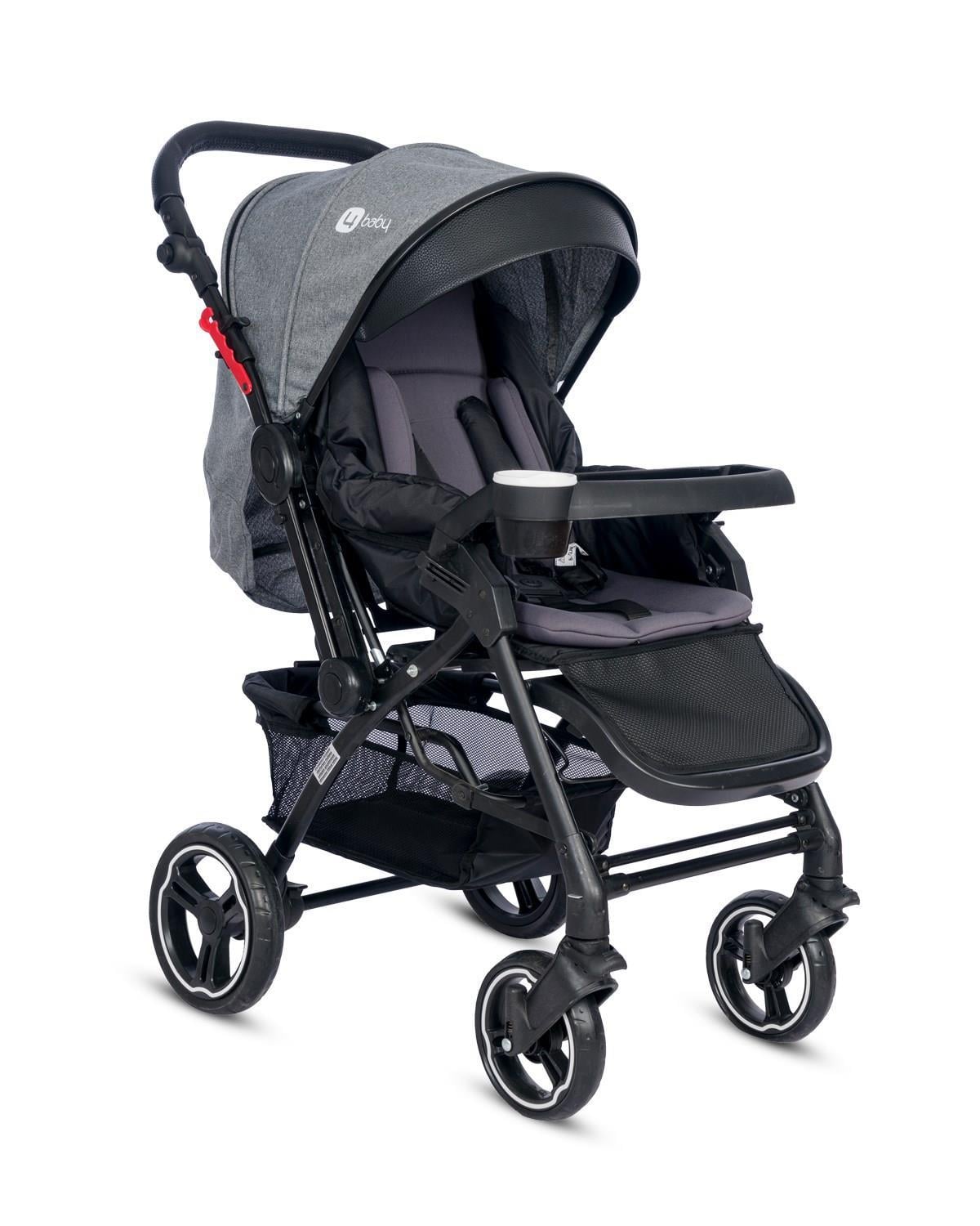 4 Baby AB-351 Active Plus Black Çift Yönlü Bebek Arabası Gri
