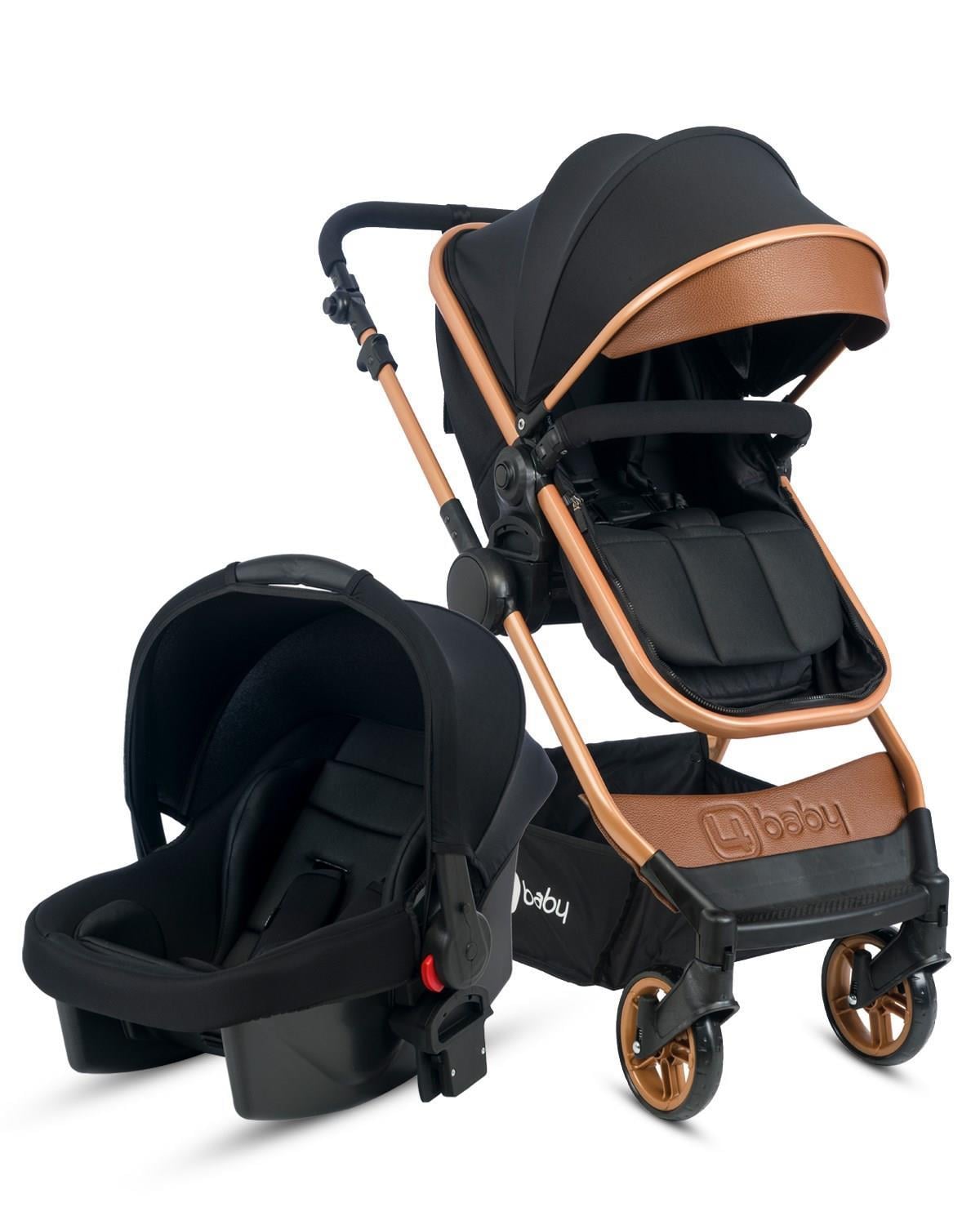 4 Baby AB-480 Cool Gold Travel Sistem Bebek Arabası Siyah