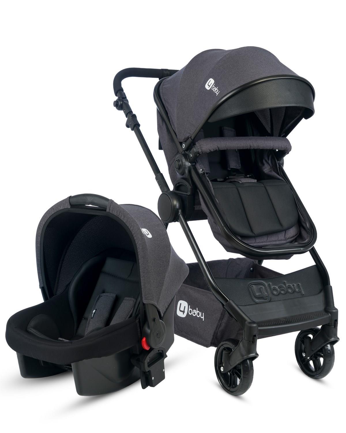 4 Baby AB-492 Comfort Black Travel Sistem Bebek Arabası Antrasit