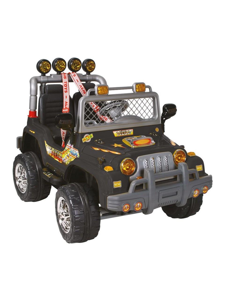 Aliş 504K Mega Çift Kişilik Uzaktan Kumandalı 12 V Akülü Araba Siyah