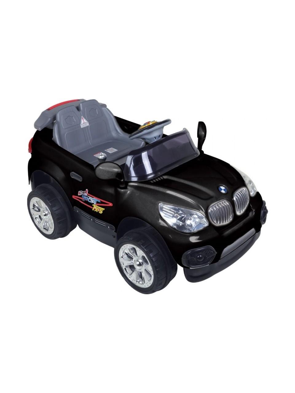 Aliş 605 K 12 Volt Tx5 Sport Turbo Motor Kumandalı Akülü Araba Siyah