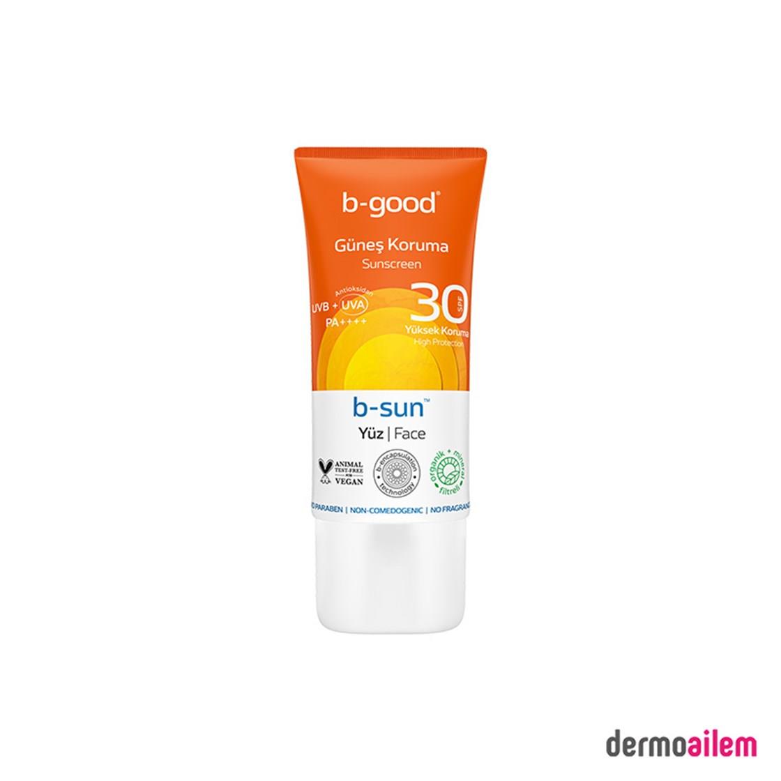 B-GOOD Güneş Koruma Spf 30 | Yüz Güneş Koruma SPF