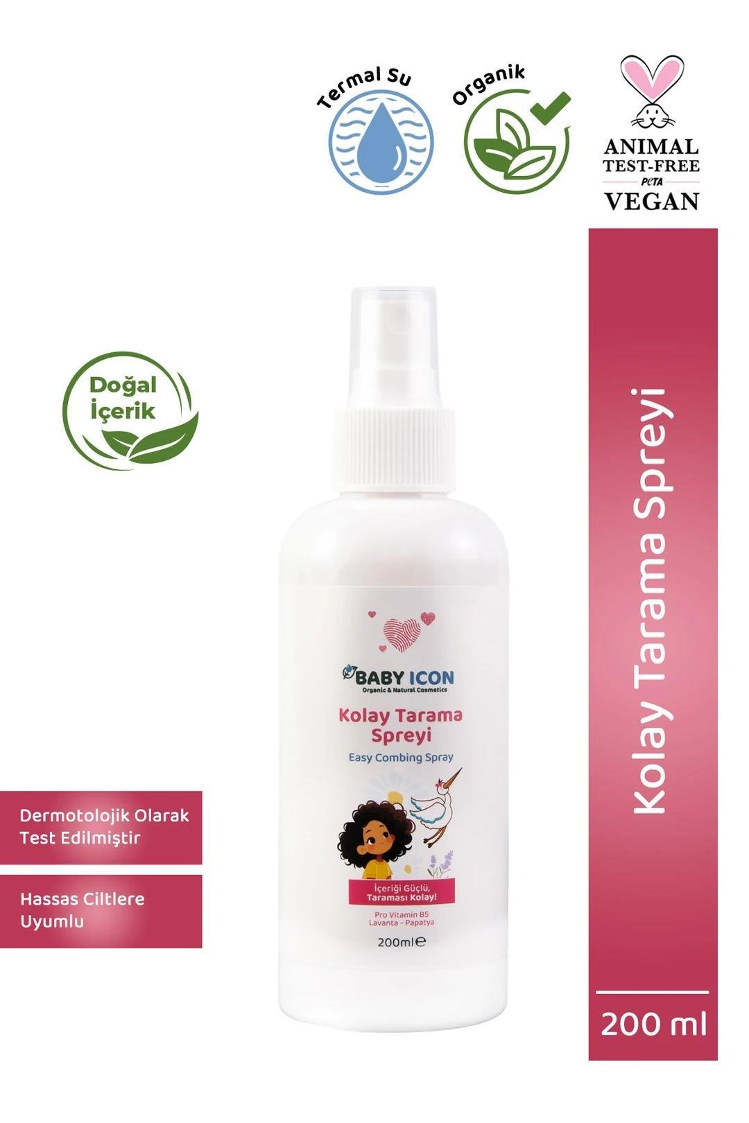 Baby İcon Organik Vegan Kolay Tarama Spreyi