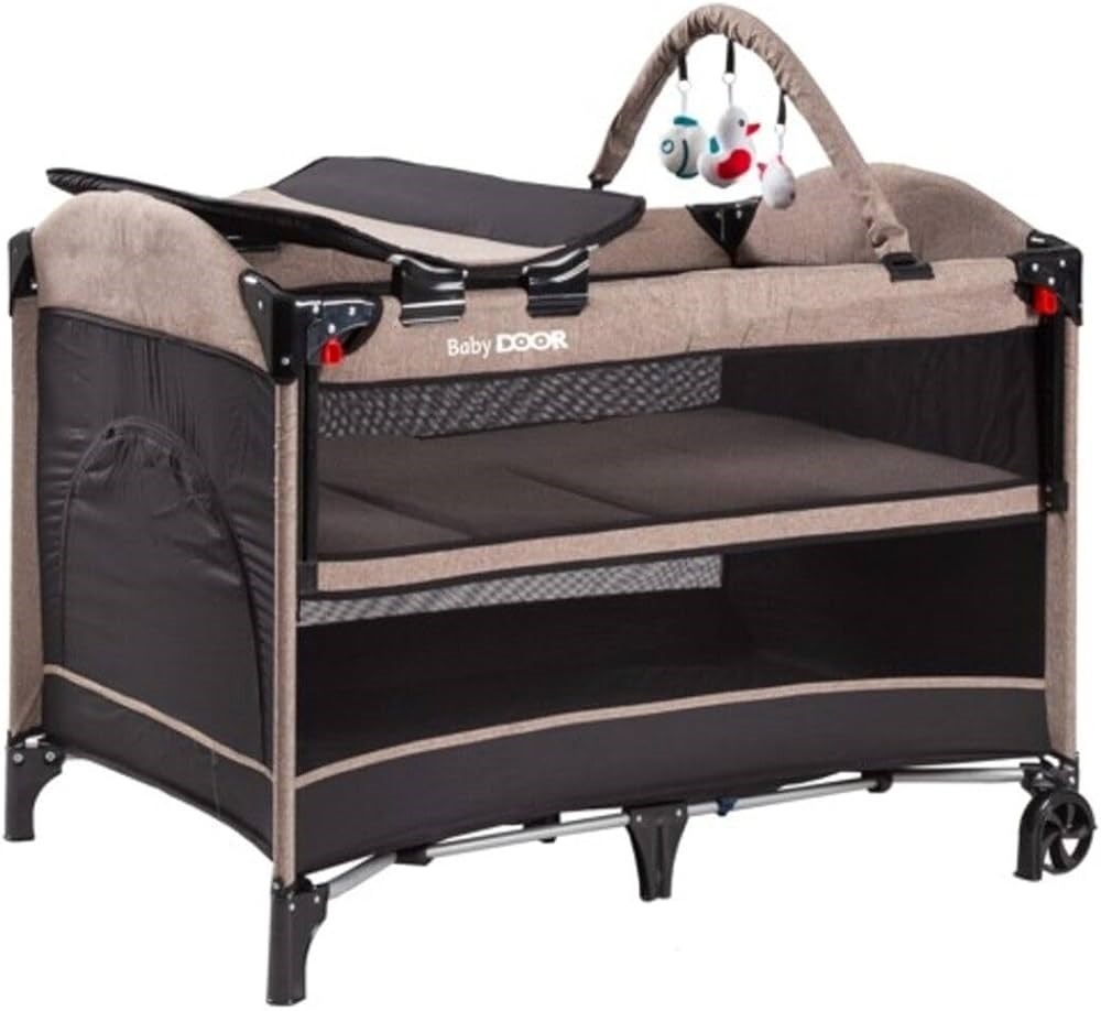 Babydoor 2052 Madre Pro 70x110 cm Anne Yanı Oyun Parkı Kahverengi