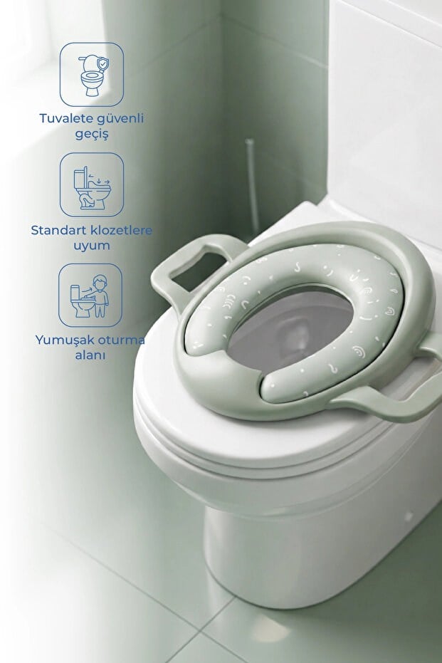 Babyjem 064 Mega Klozet Adaptörü Soft Yeşil