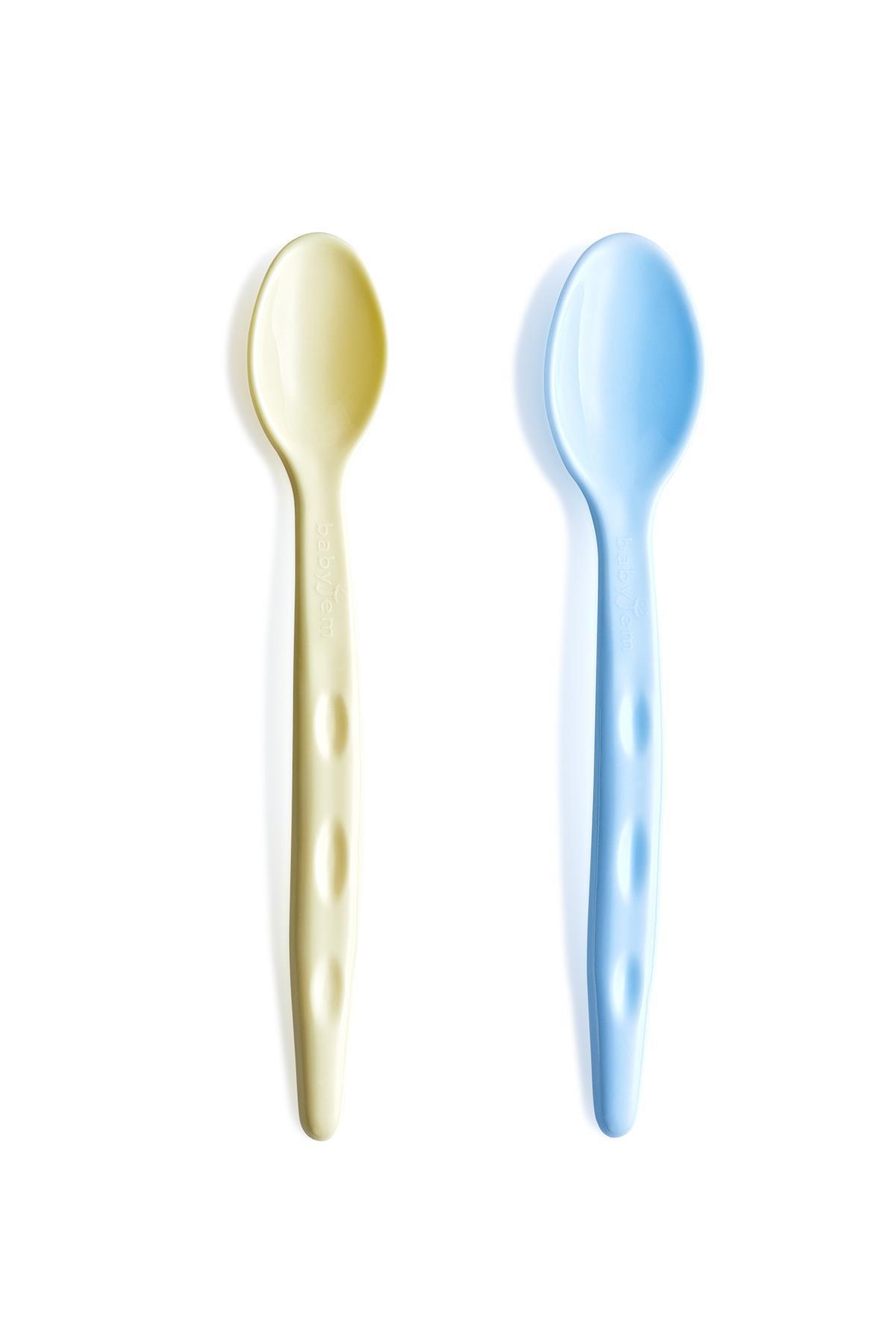 Babyjem 2'Li Mama Kaşığı Mavi-Sarı 494