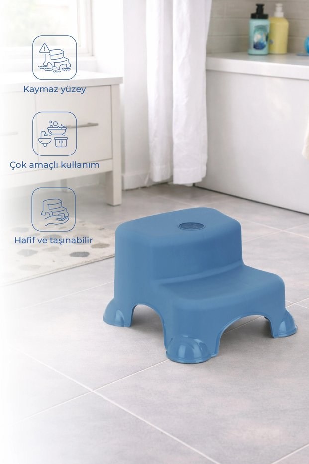 Babyjem 516 Katlı Basamak Çocuk İçin / İndigo Mavi