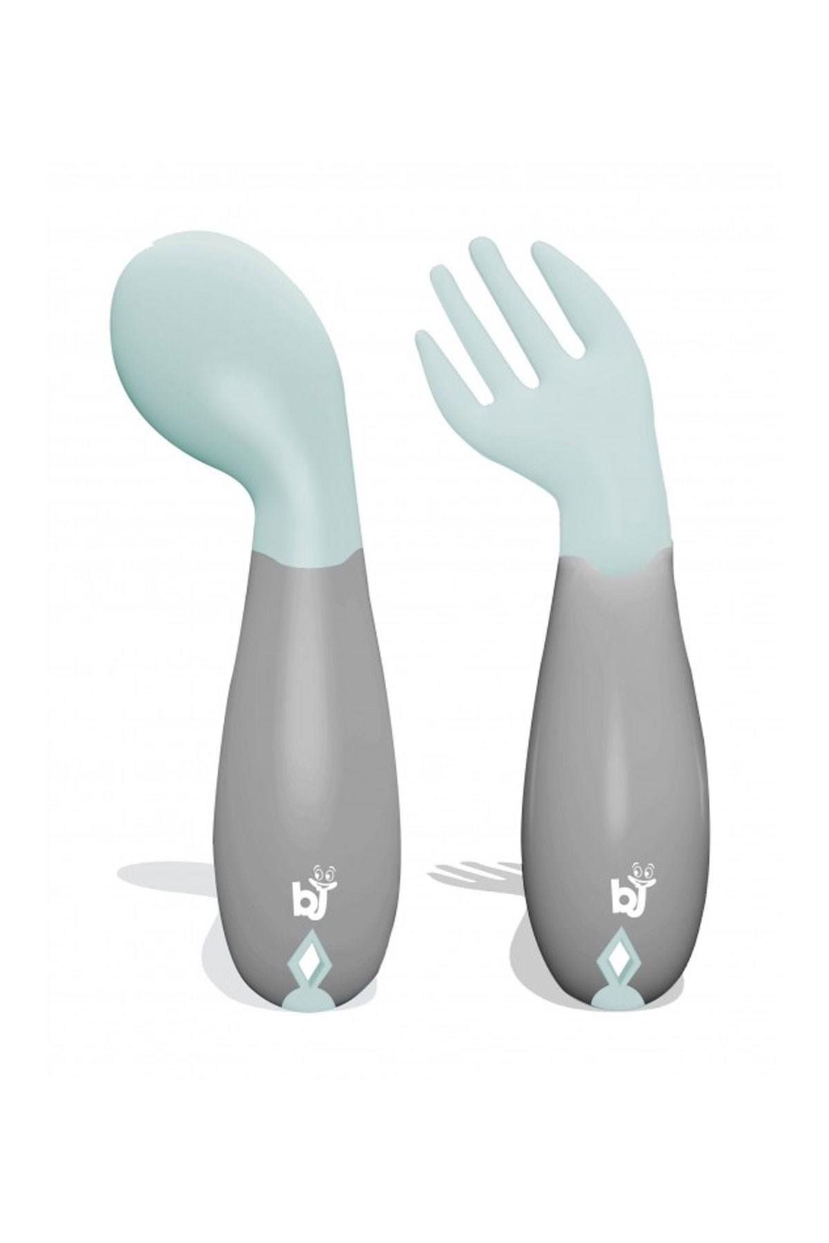 Babyjem  Açılı Mama Kaşık Çatal Takımı Yeşil 703