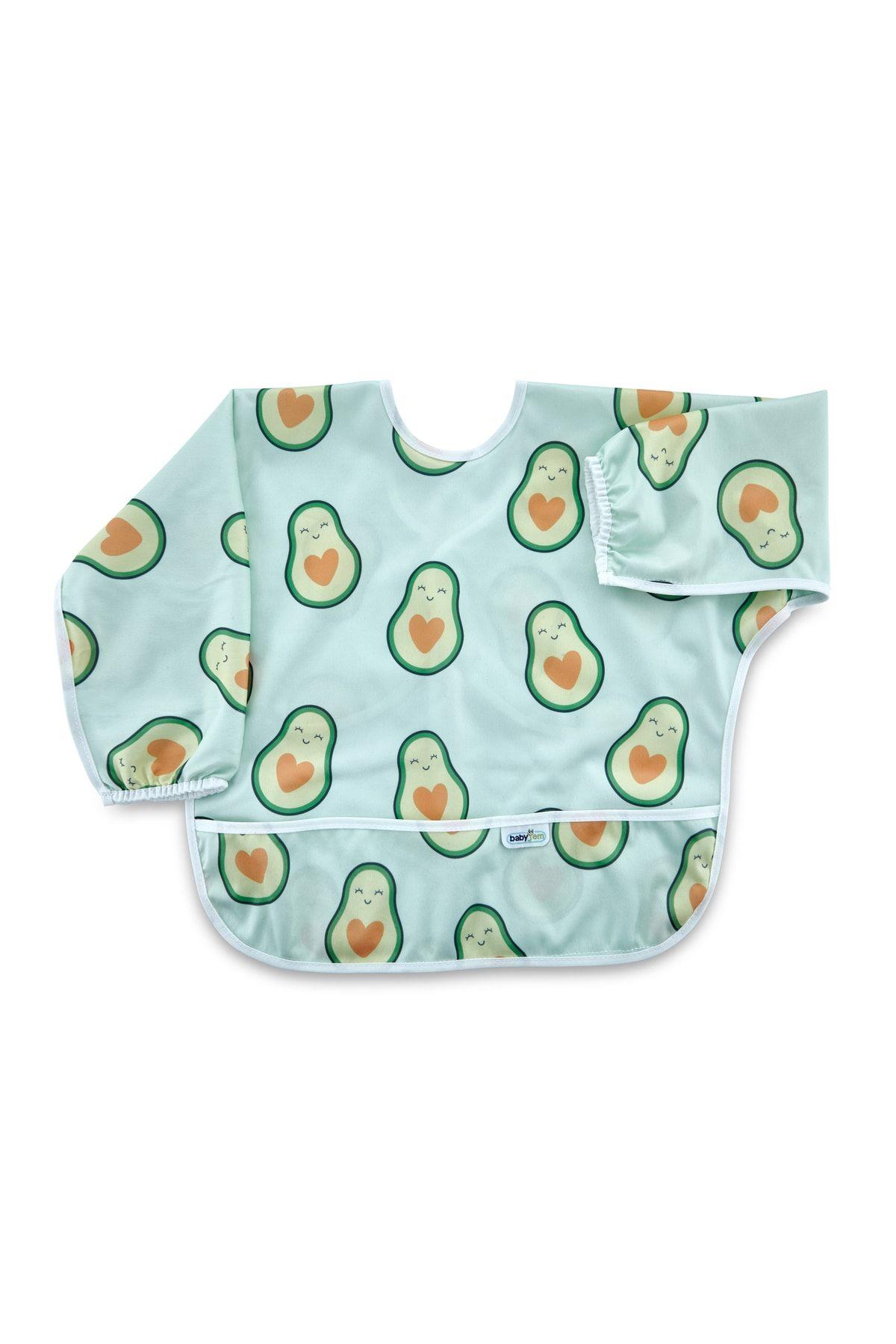 Babyjem Baskılı Blw Kollu Önlük Avakado Desen 784
