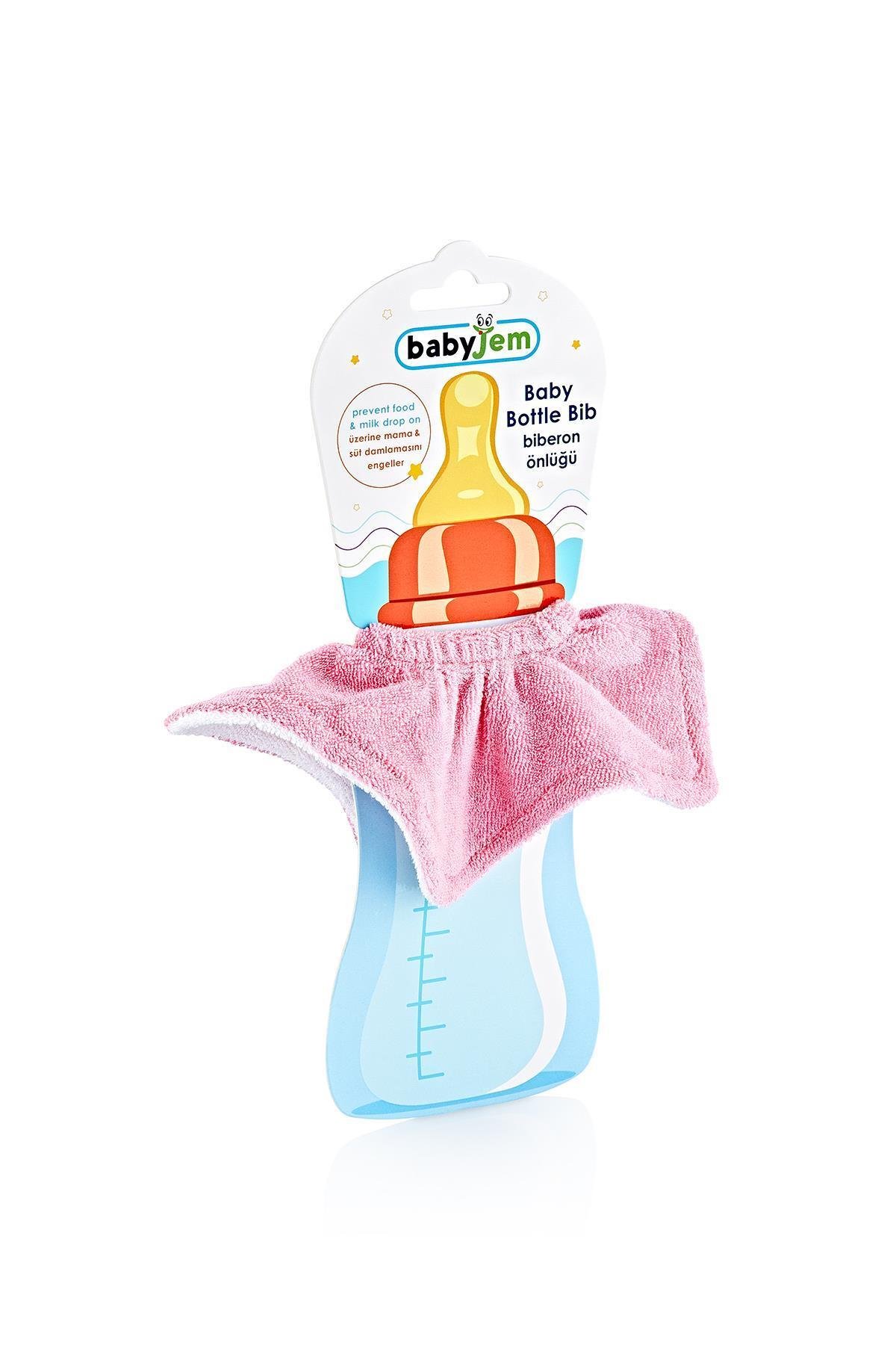 Babyjem Biberon Önlüğü Pembe