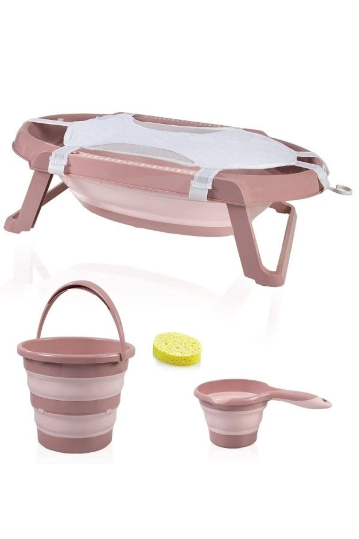 Babyjem Katlanır Banyo Seti Somon Yeni 596