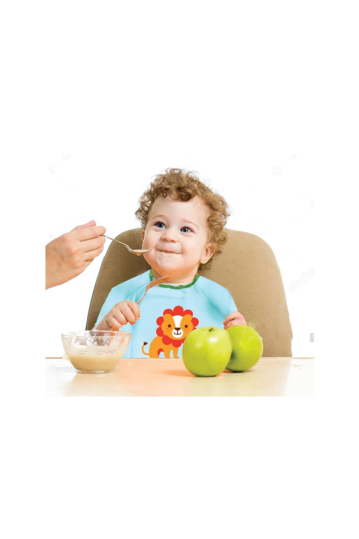 Babyjem Poli Muşamba Kollu Önlük Yeşil 034