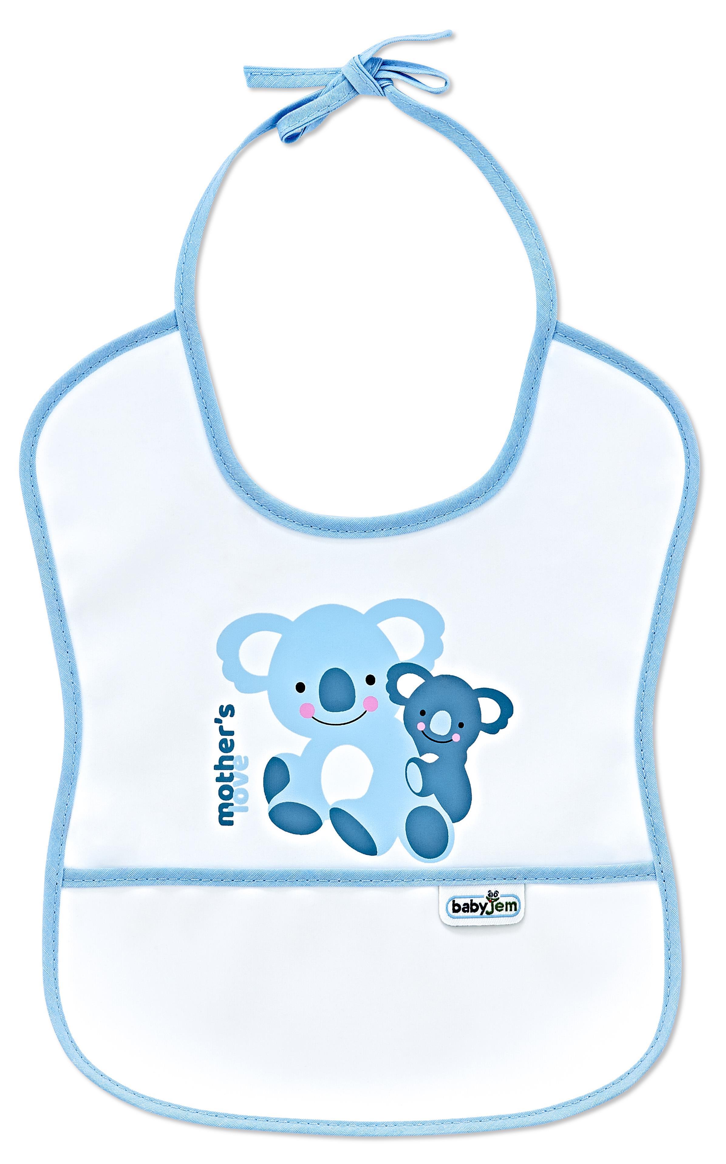 Babyjem Poli Muşamba Önlük Küçük Mavi 030