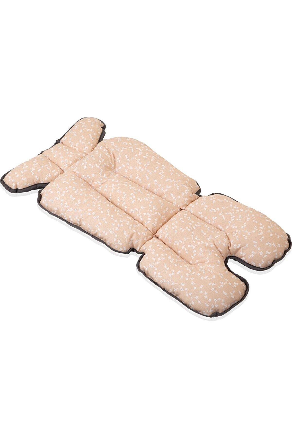 Babyjem Puset Ve Mama Sandalyesi Minderi Somon Çiçek 507