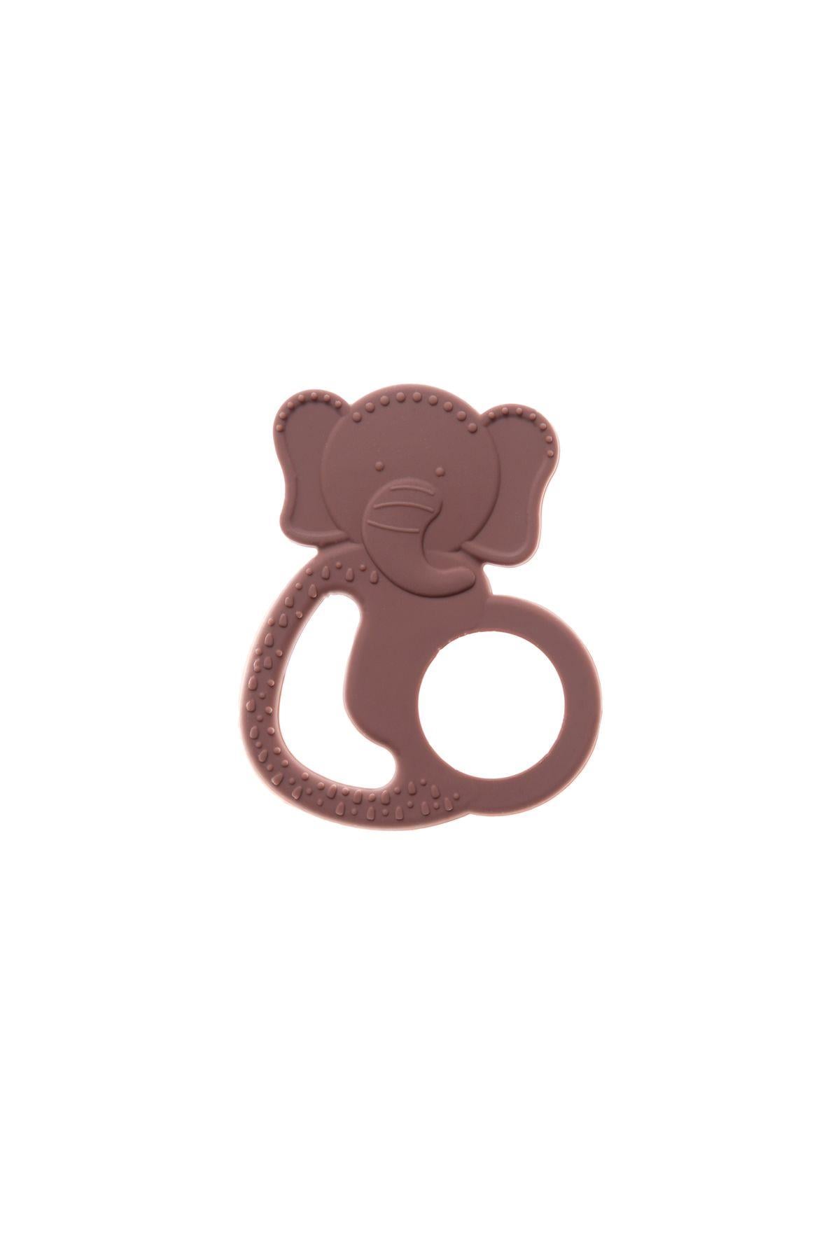 Babyjem  Silikon Fil Diş Kaşıyıcı Mocca 808