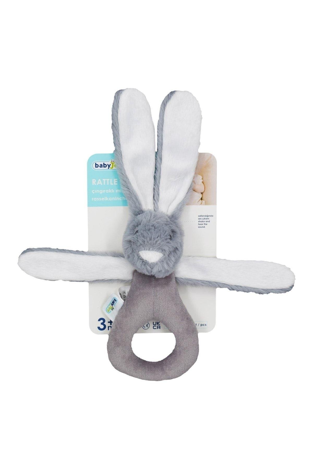 Babyjem Tutmalı Peluş Mini Tavşan Gri 842