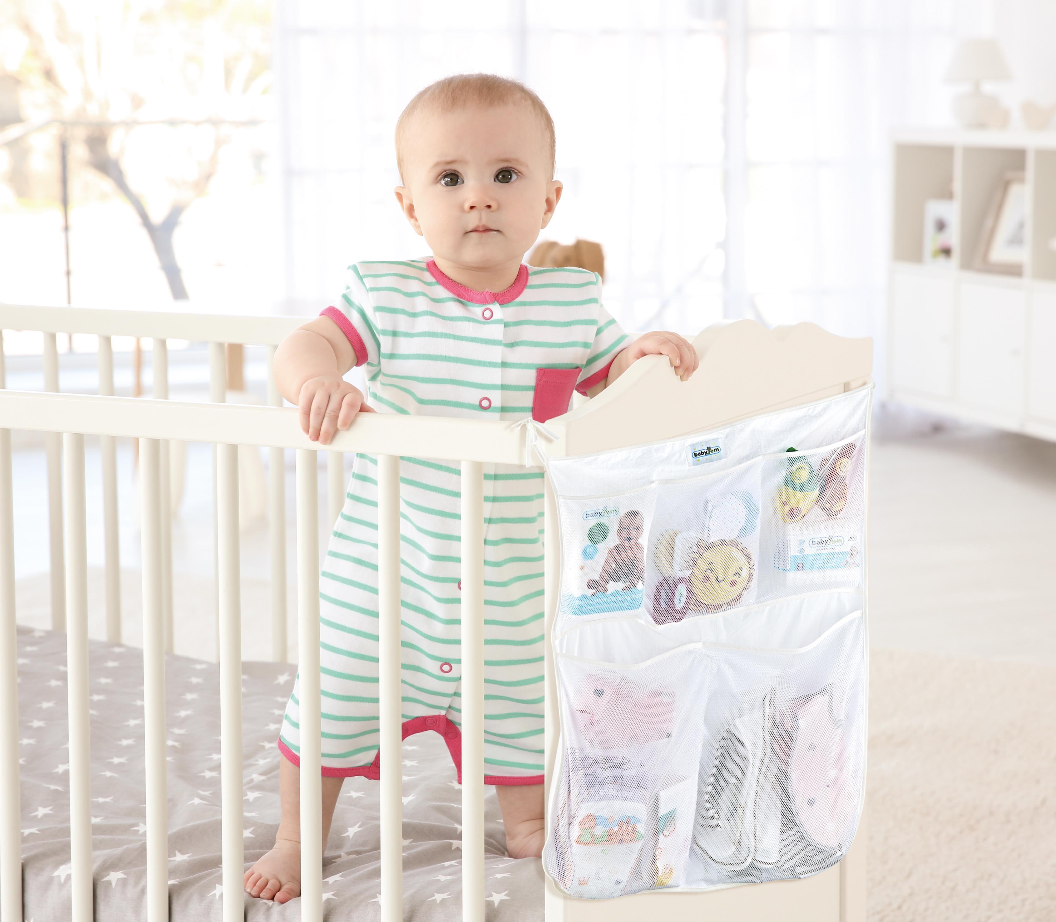 Babyjem Yatak Başı Organizer Beyaz 555