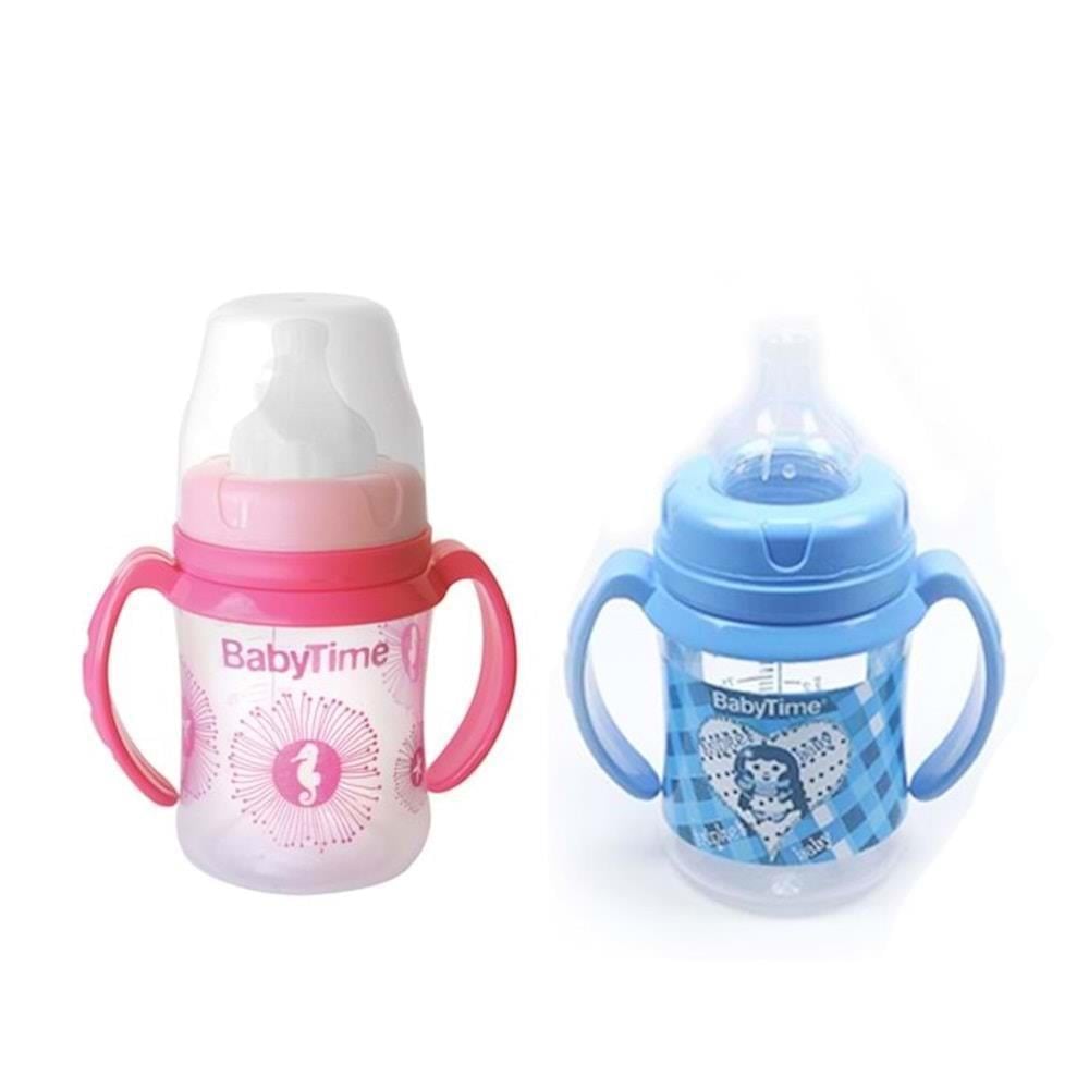 BabyTime G. Ağız Kulplu PP Biberon (Silikon Uçlu) 150ml BT078