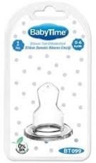 BabyTime Silikon Damaklı Biberon Emziği N.1 BT099