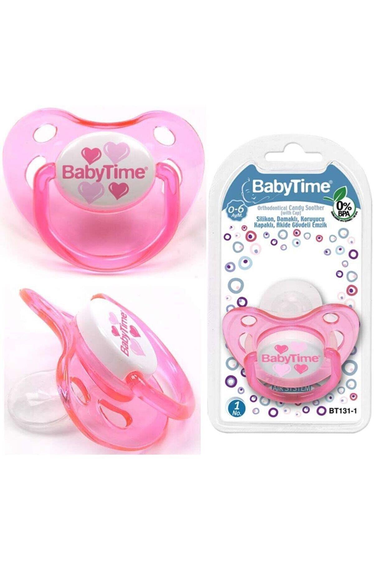 BabyTime Silikon Damaklı Koruyucu Kapaklı Akide Gövdeli Emzik N.3 BT133-3