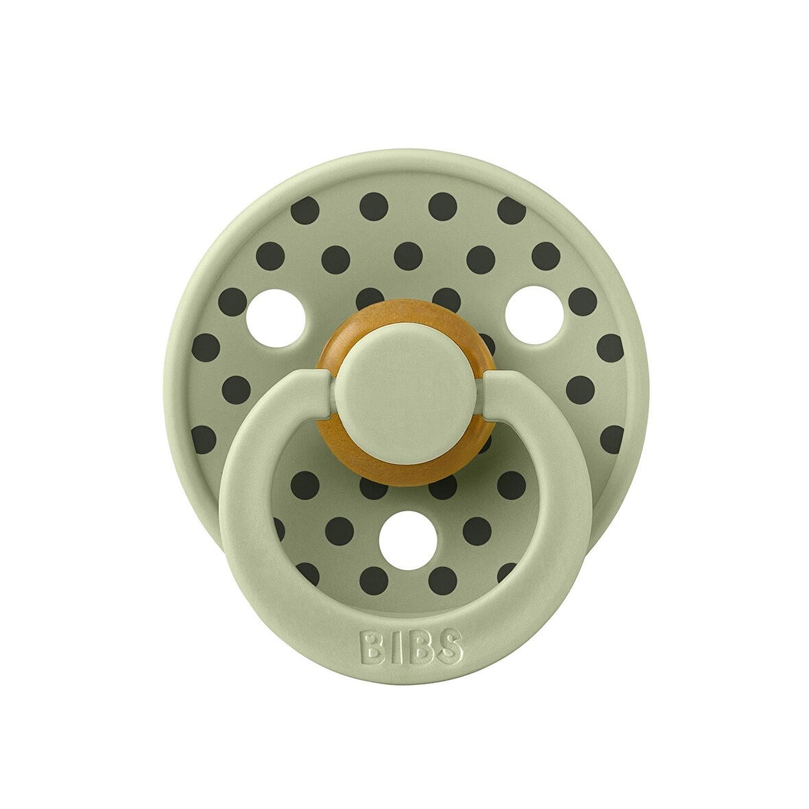 Bibs Studio Polka Small Emzik-Sage Iron 6+ay