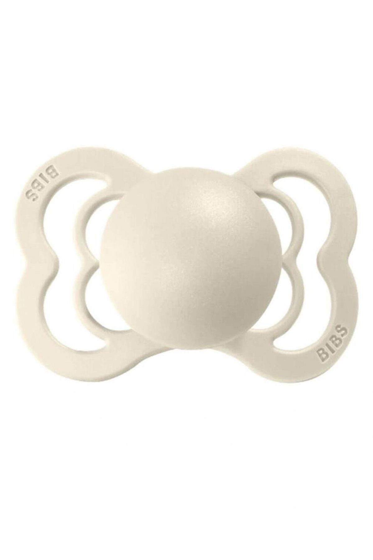 Bibs Supreme Silikon Emzik Ivory Krem 6+