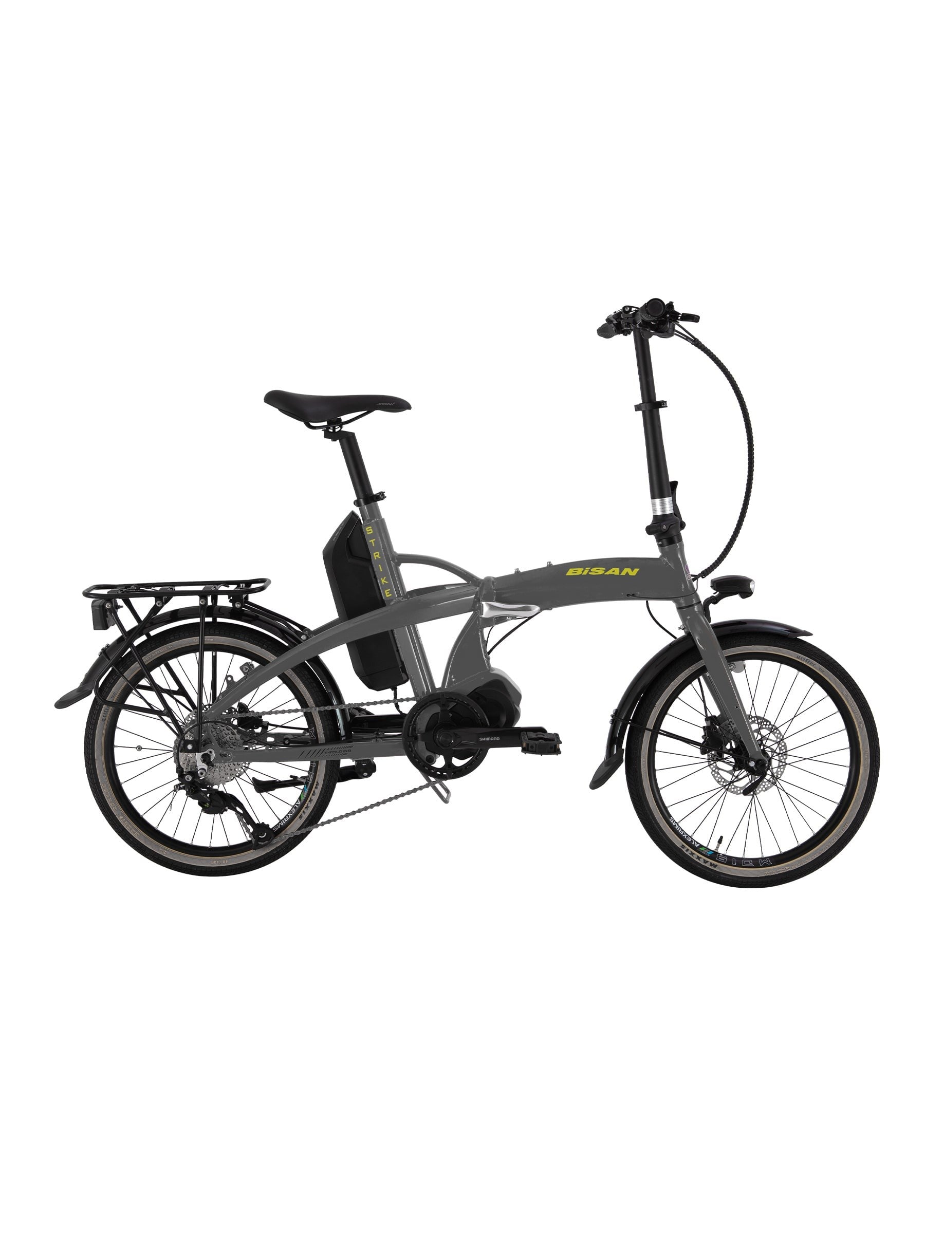 Bisan E-FOLDING STRIKE Ürün Rengi: GRİ Kadro: 47.5 CM Vites: 1x9 VİTES Tekerlek: 20
