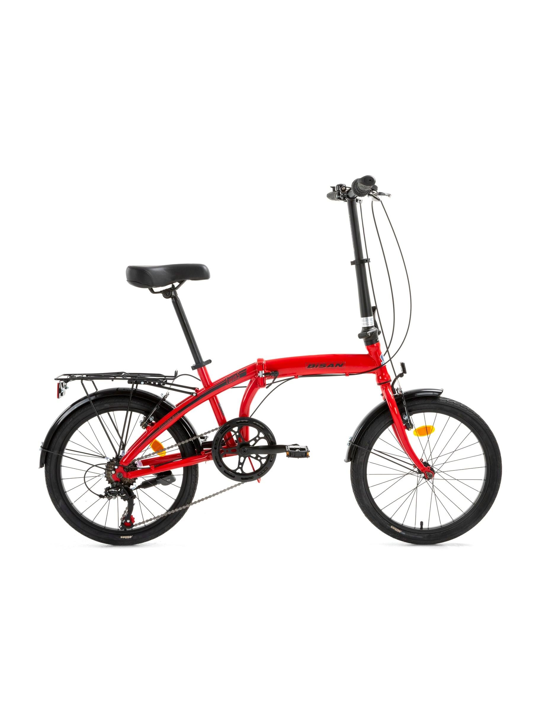 Bisan TWIN-S-23 Ürün Rengi: KIRMIZI Kadro: 32 CM Vites: 1x6 VİTES Tekerlek: 20'' Etiket Rengi: SİYAH