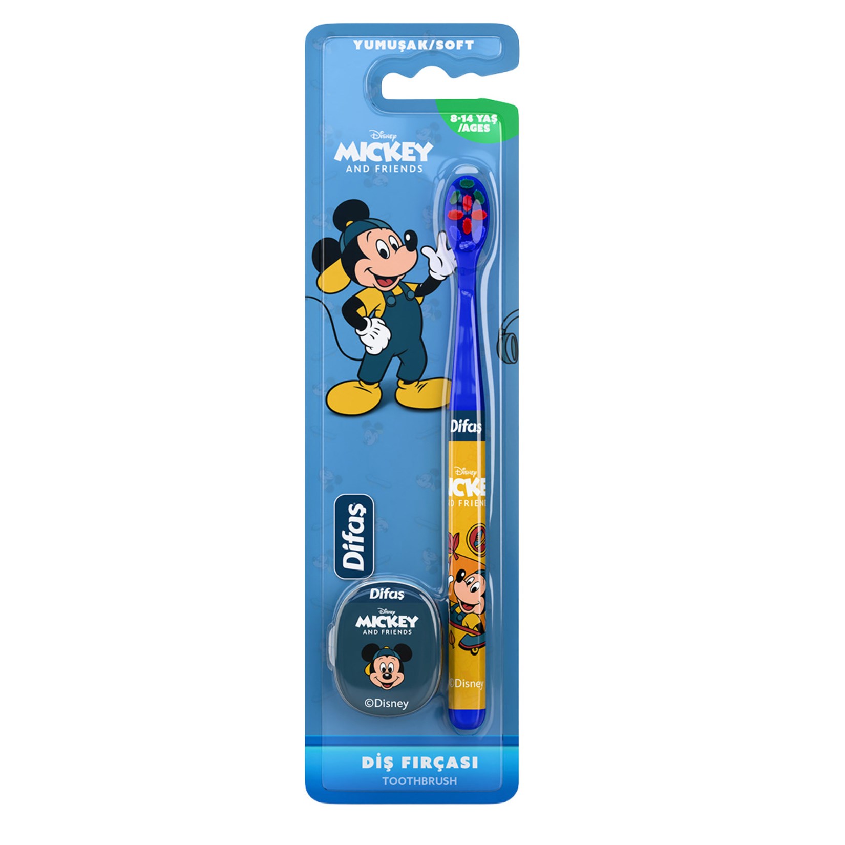 Difas Diş Fırçası Mickey 4-7 Yaş Karma Renk