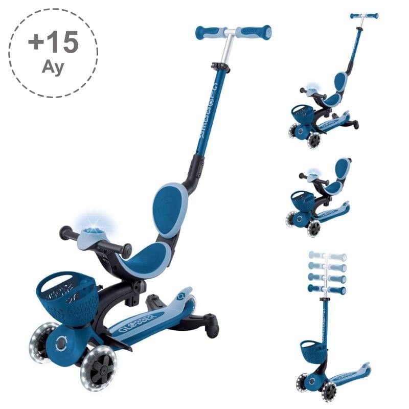 Globber Go Up Baby 360 Işıklı Scooter - Pastel Mavi 844-100