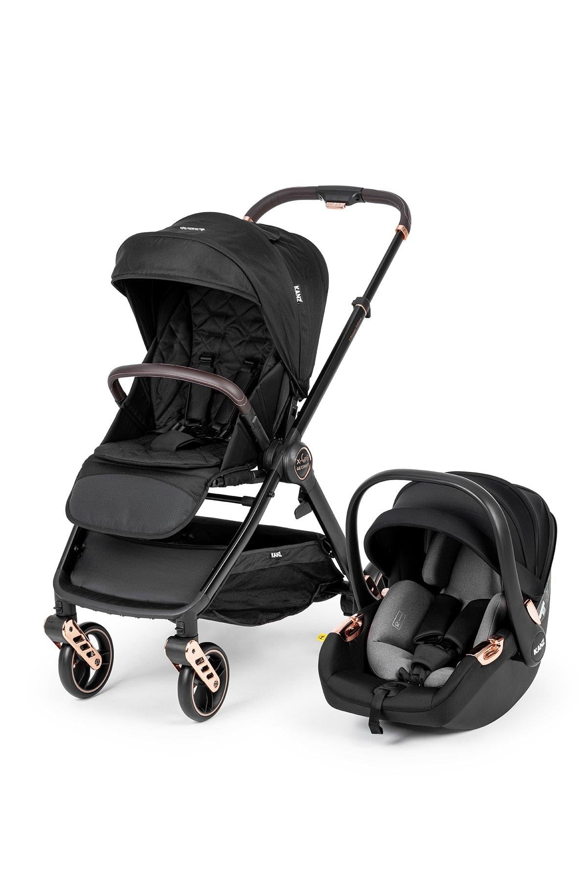 Kanz x-Go Ultimate Travel Sistem Bebek Arabası Rose Gold Siyah