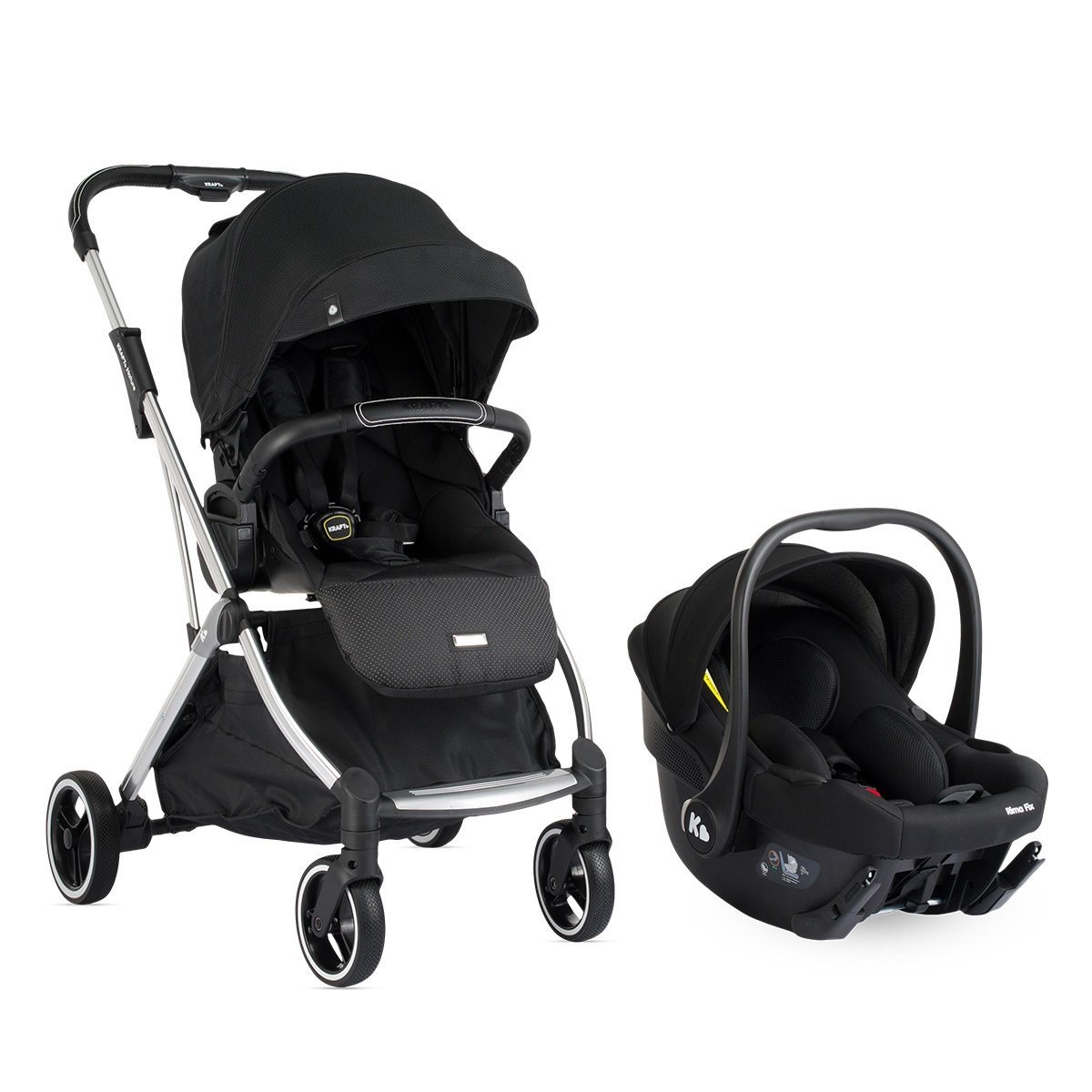 Kraft Baby Nature Travel Sistem Bebek Arabası Siyah