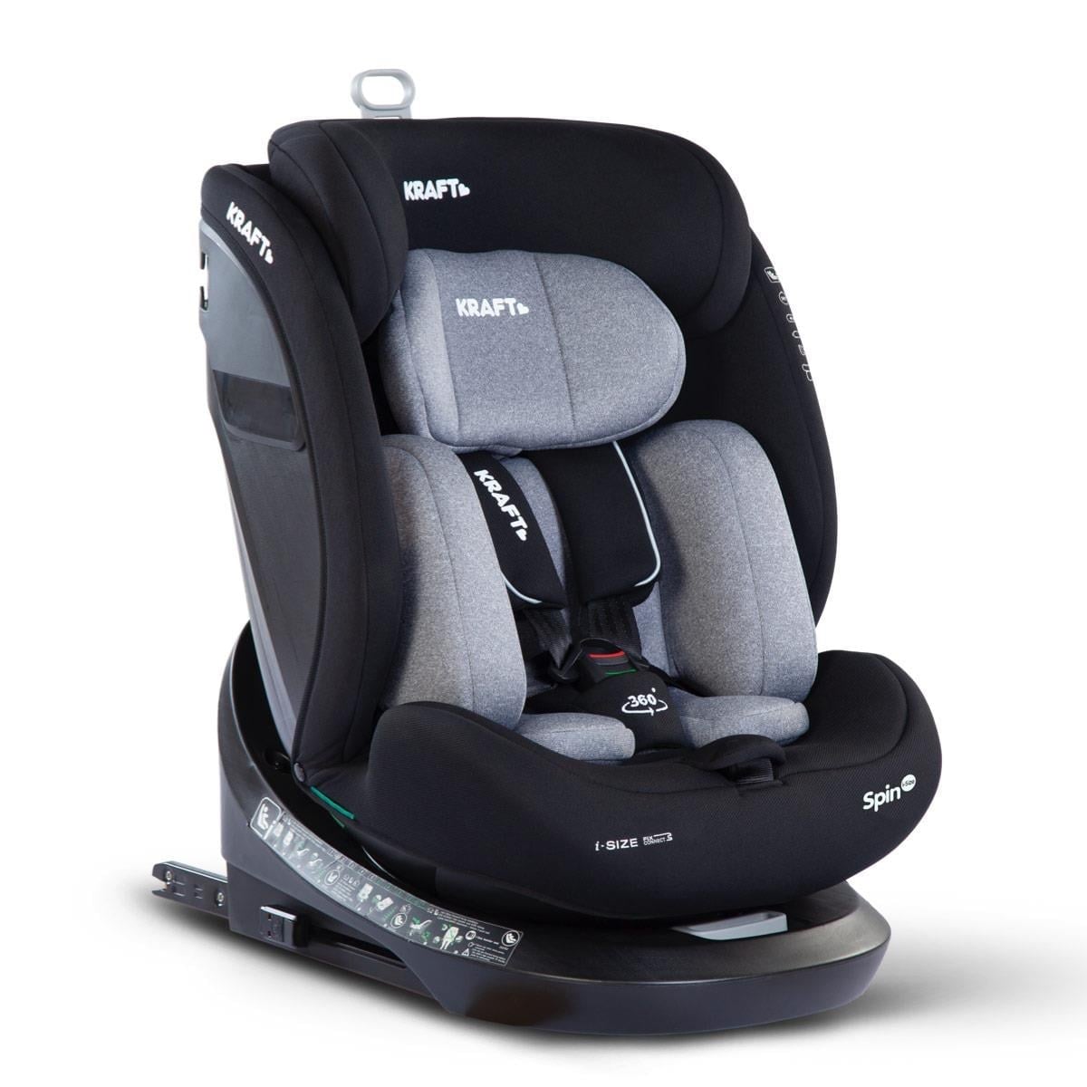 Kraft Baby Spin i-size (40-150 cm) 0-36 Kg Oto Koltuğu Gri