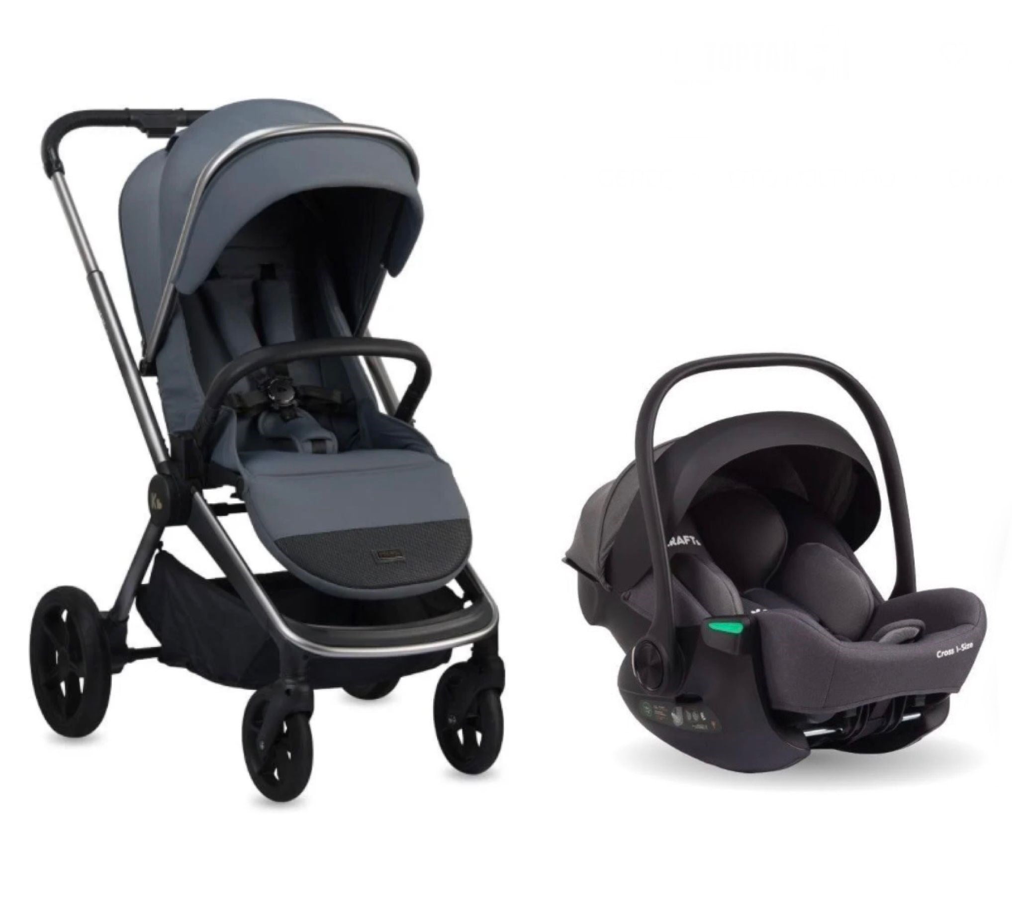 Kraft Boss Travel Sistem Bebek Arabası Çift Yönlü Grey