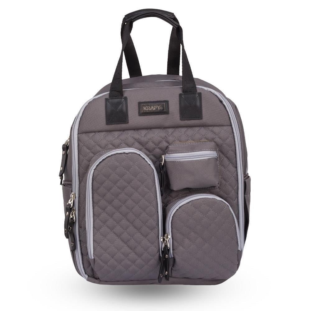Kraft Lapis Anne Bebek Bakım Sırt Çantası Koyu Gri
