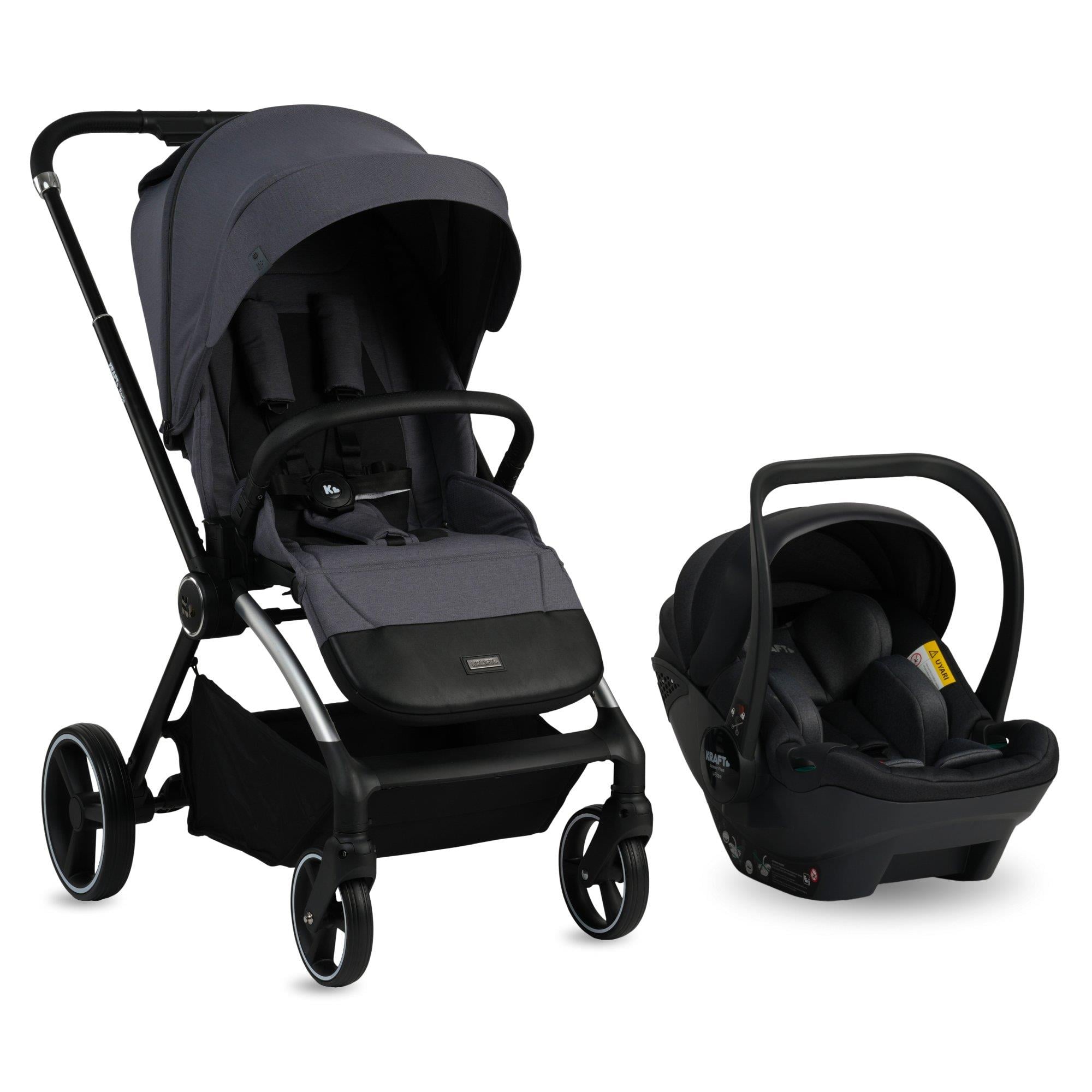 Kraft Parle Travel Sistem Bebek Arabası Grey