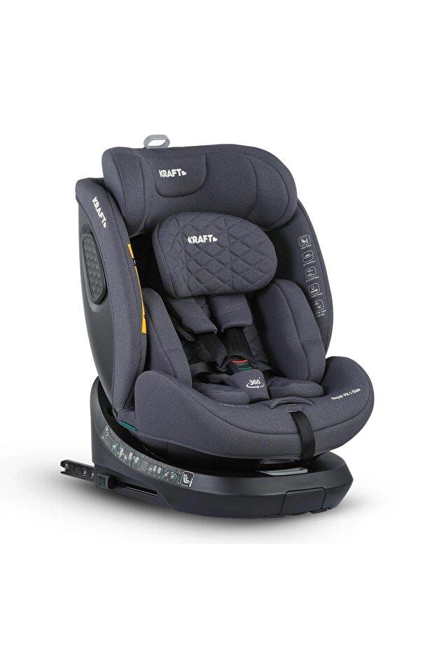 Kraft Royal PR i-size (40-150 cm) 0-36 Kg Oto Koltuğu Koyu Gri