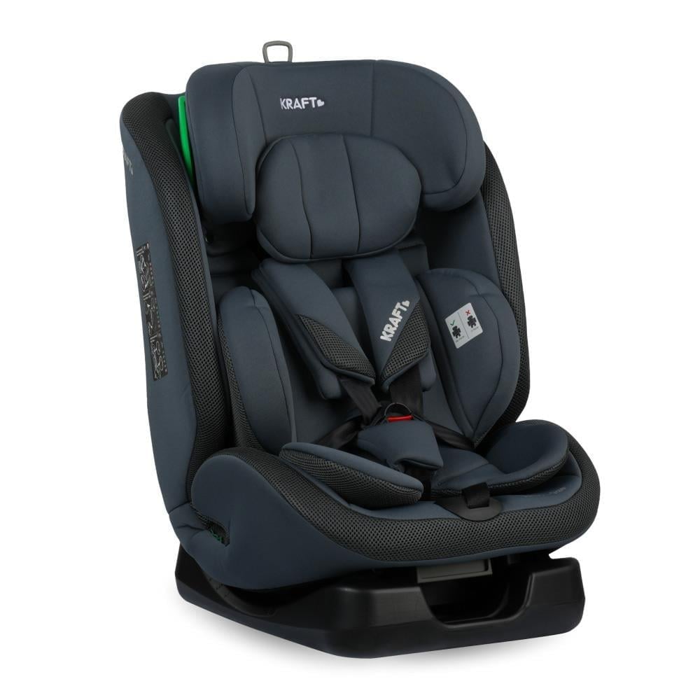 Kraft Turbo i-Size 40-150 cm (0-36 Kg) Oto Koltuğu Gri