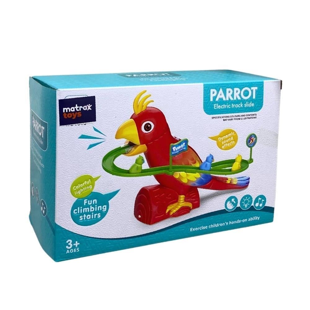 Matrax Pilli Kaydırak Papağan Müzikli Oyuncak