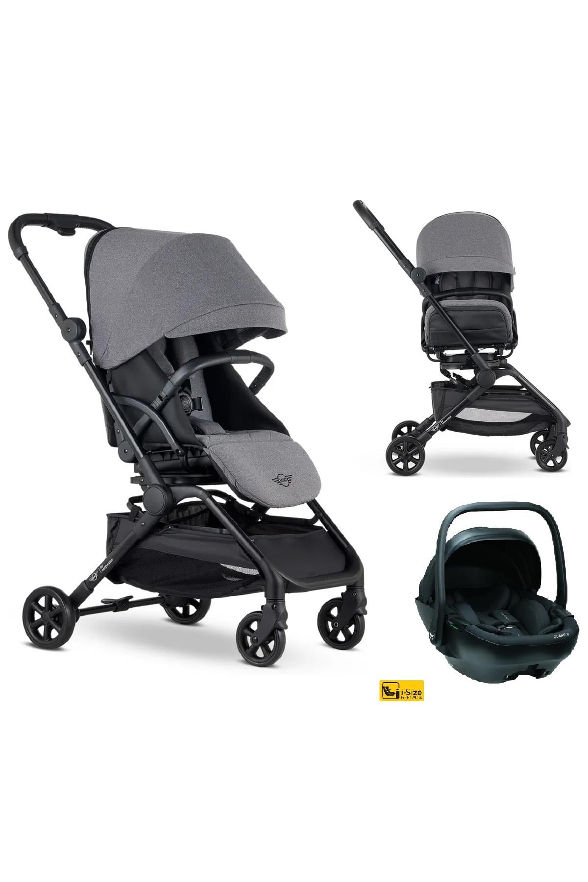 MINI by Easywalker Buggy Turn 360 Derece Dönen Kabin Boy Travel Sistem Bebek Arabası Grey