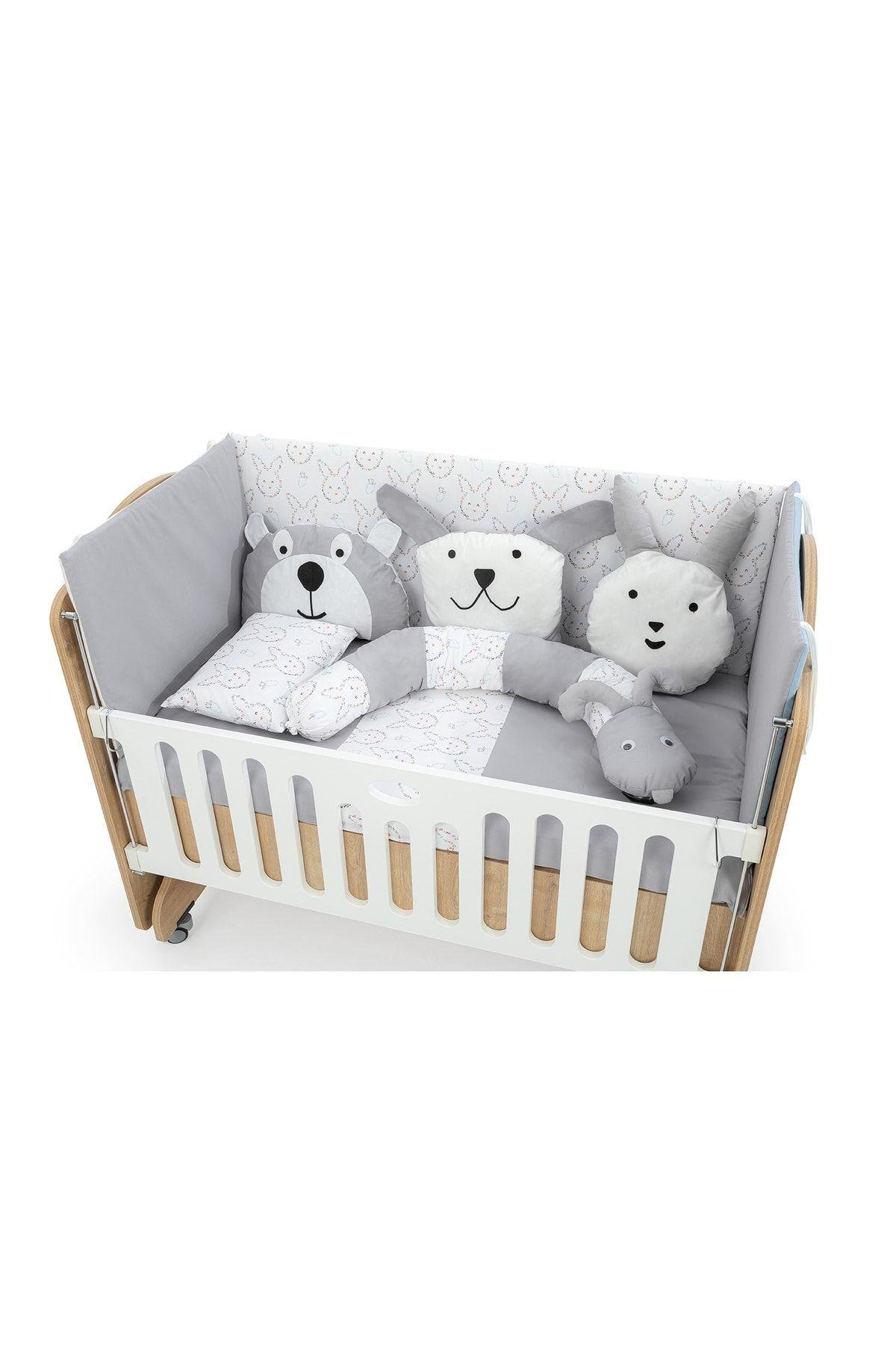 Moje Lüks Uyku Seti 75x130  12 Parça Gri