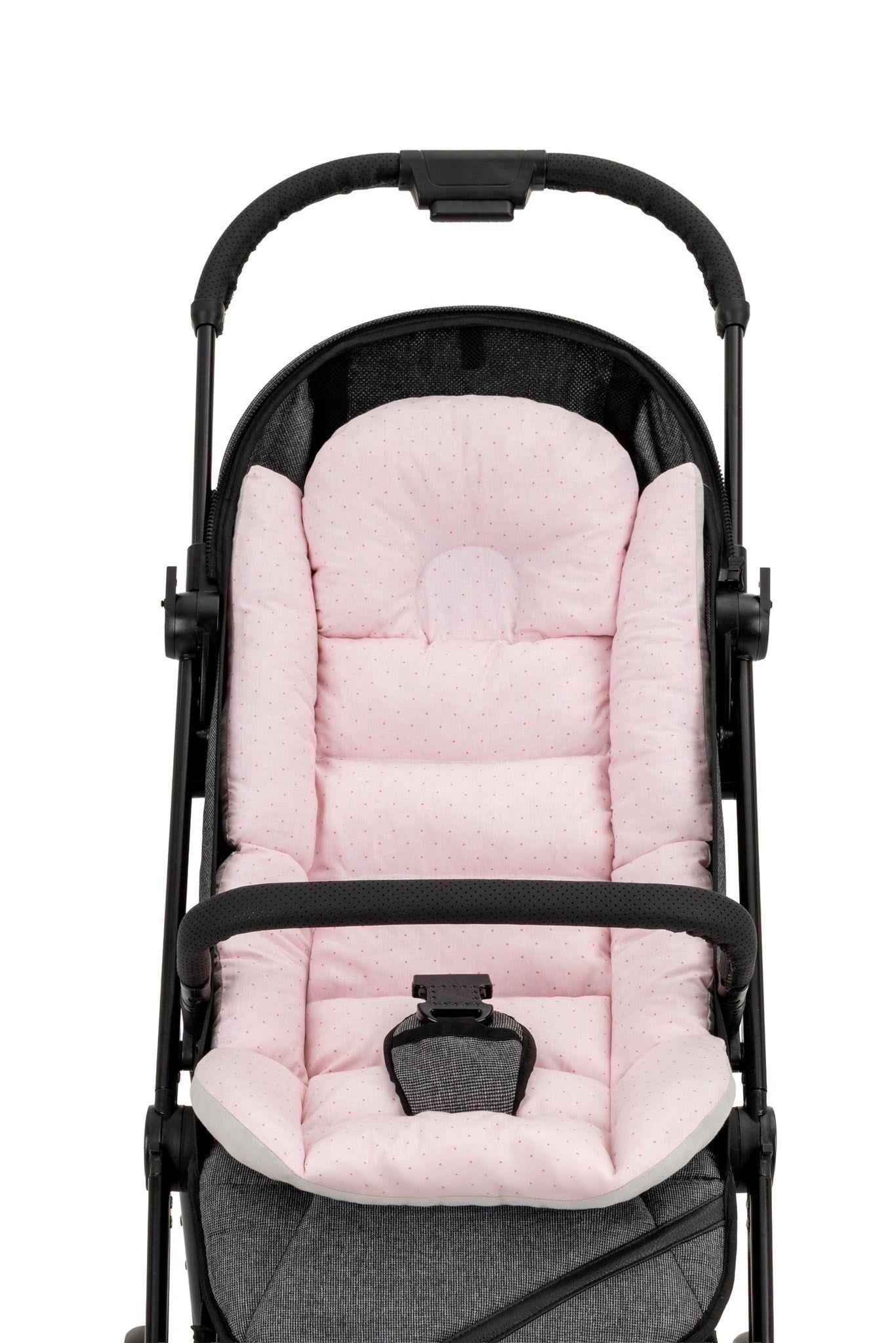Moje Polka Bebek Arabası Minderi Pembe