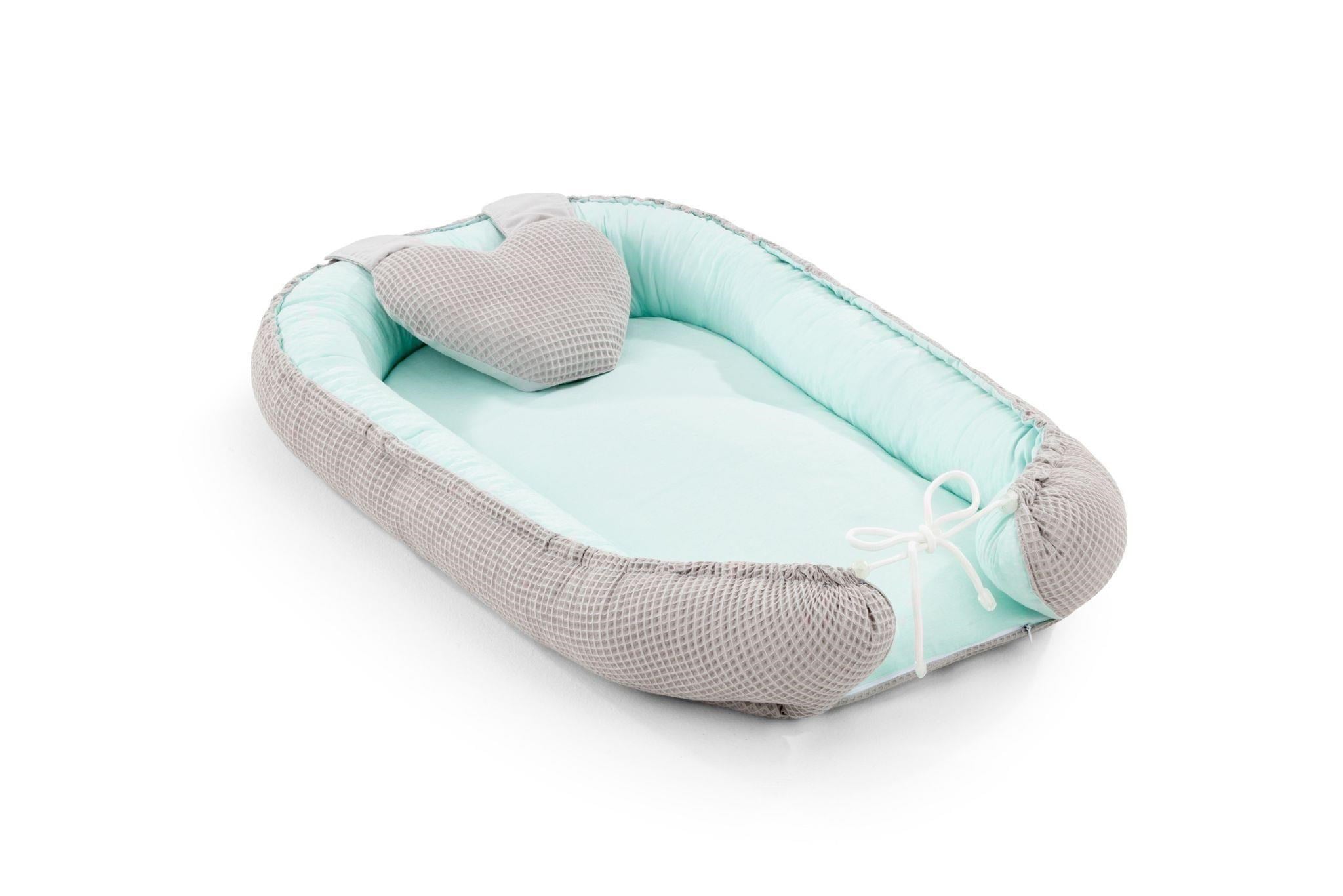Moje Waffle Baby Nest Gri