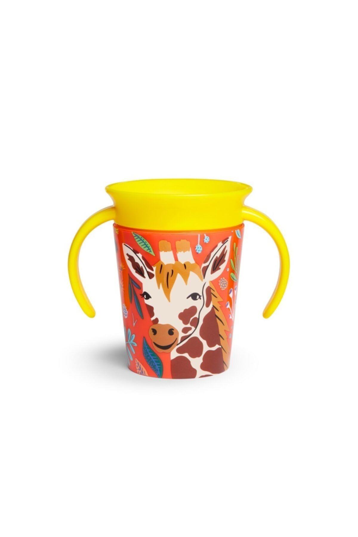 Munchkin Mucize 360° Wildlove Alıştırma Bardağı, 6ay , 177ml, Zürafa, 1 Paket 5019090518338