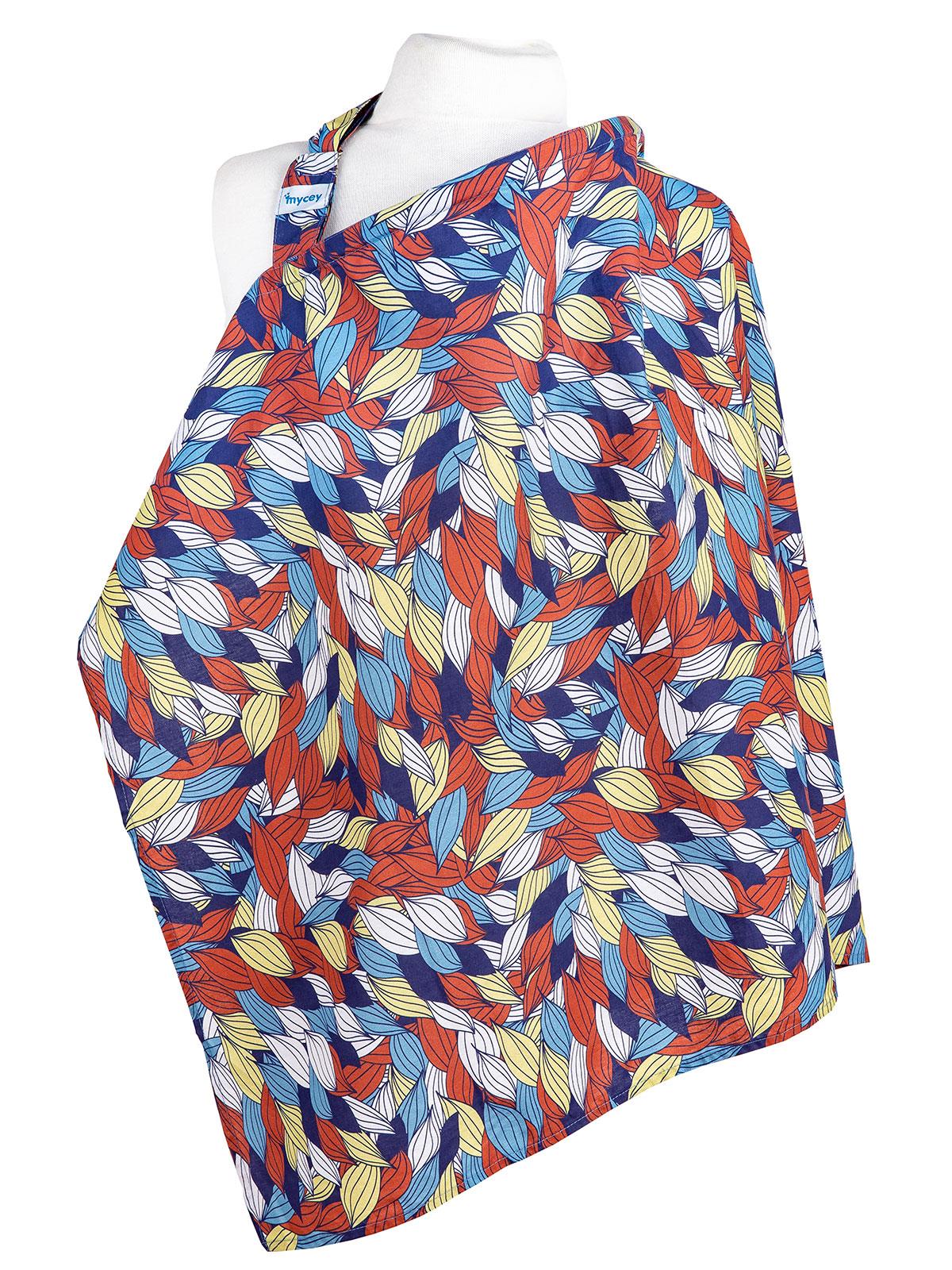 Mycey Annemin Emzirme Önlüğü Desenli/bluezone