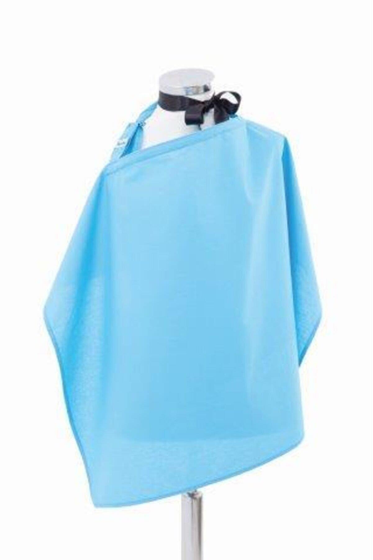 Mycey Annemin Emzirme Önlüğü Düz Mavi