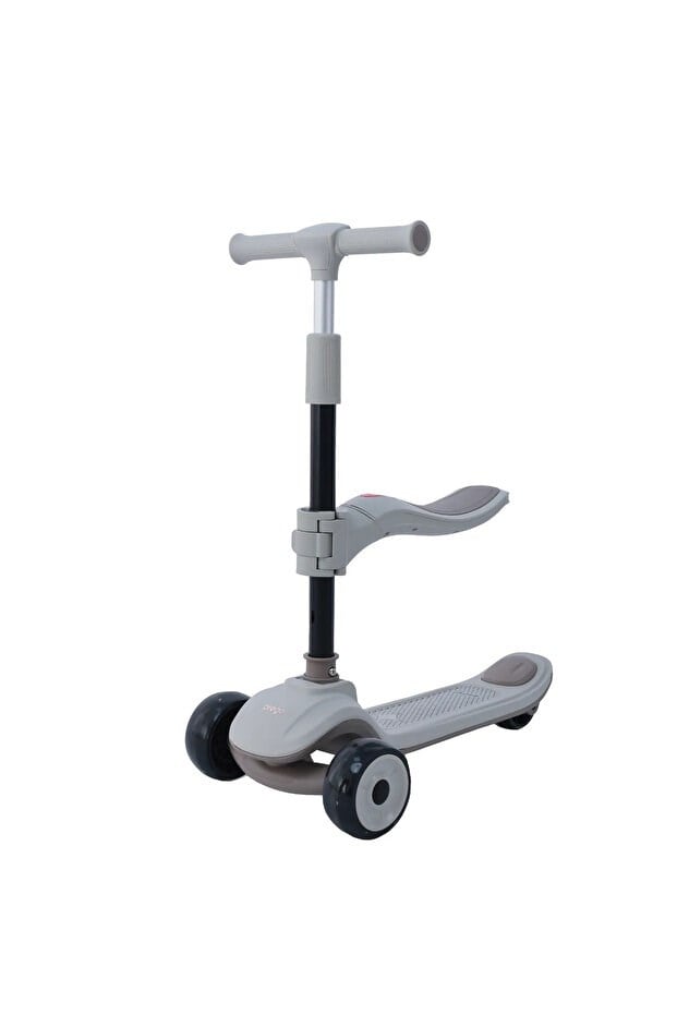 Prego Bluetooth Özellikli Işıklı Katlanabilir Nitro Scooter Bej K605-1