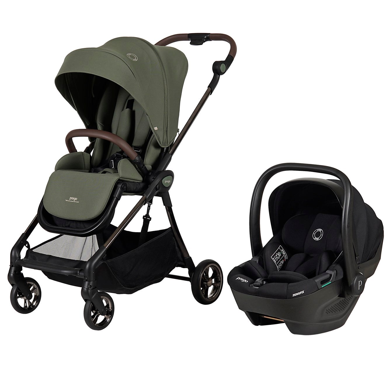 Prego Lyon i-Size Travel Sistem Bebek Arabası 2450 Yeşil