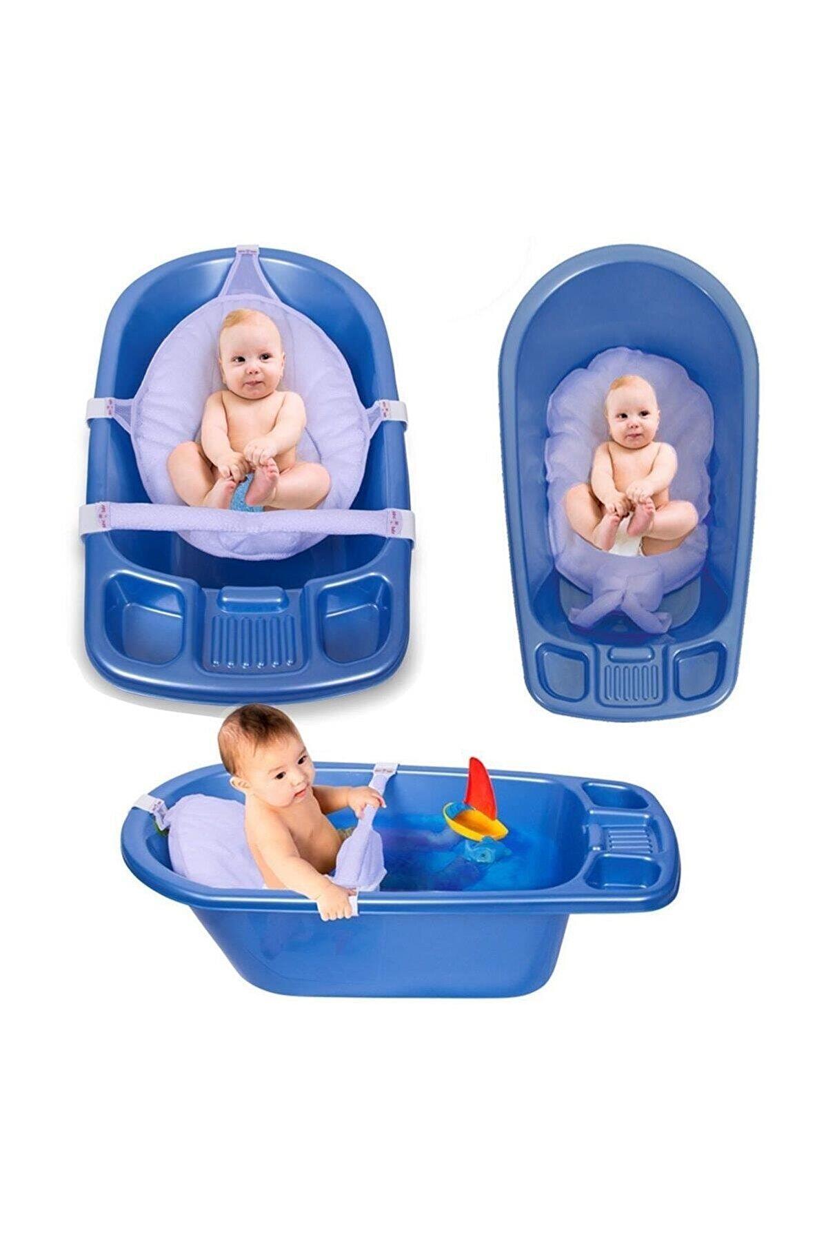 Sevi Bebe Çok Fonksiyonlu Bebek Yıkama Filesi&Minderi - Mavi  8697-1