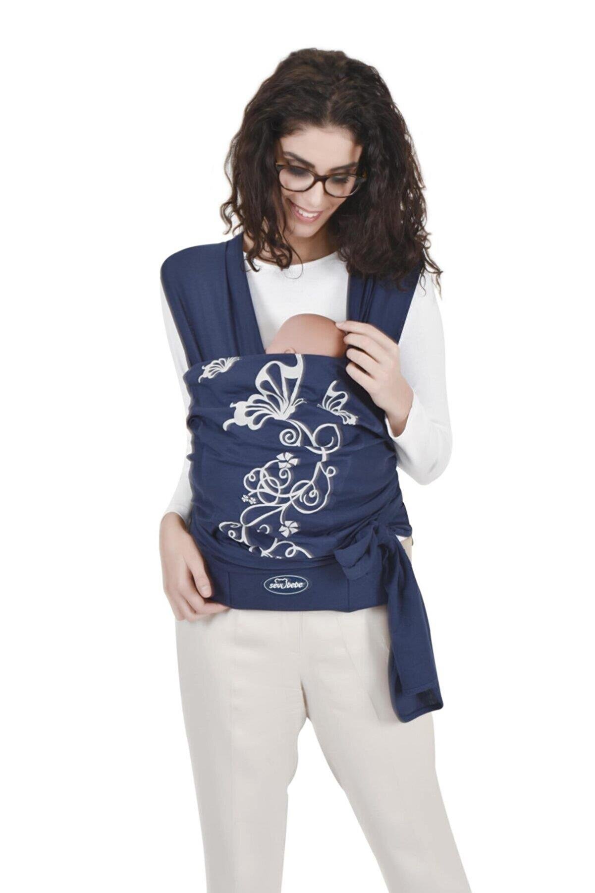 Sevi Bebe Destekli Giymeli Sling - Lacivert 571-7